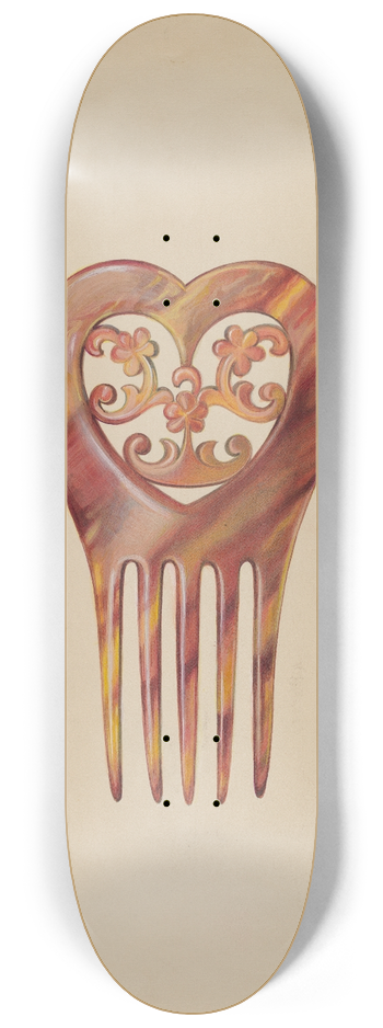 Erwin Schwabe - Tortoise Shell Comb 8.25 inch art skate deck