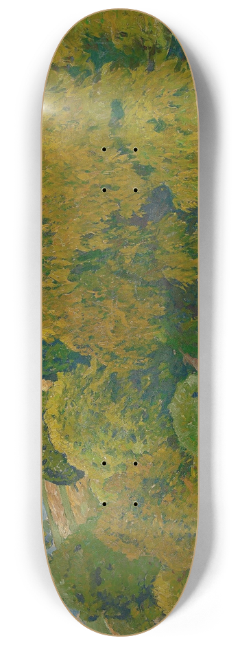 Eugen Bracht - Slope with beeches 8.25 inch art skate deck