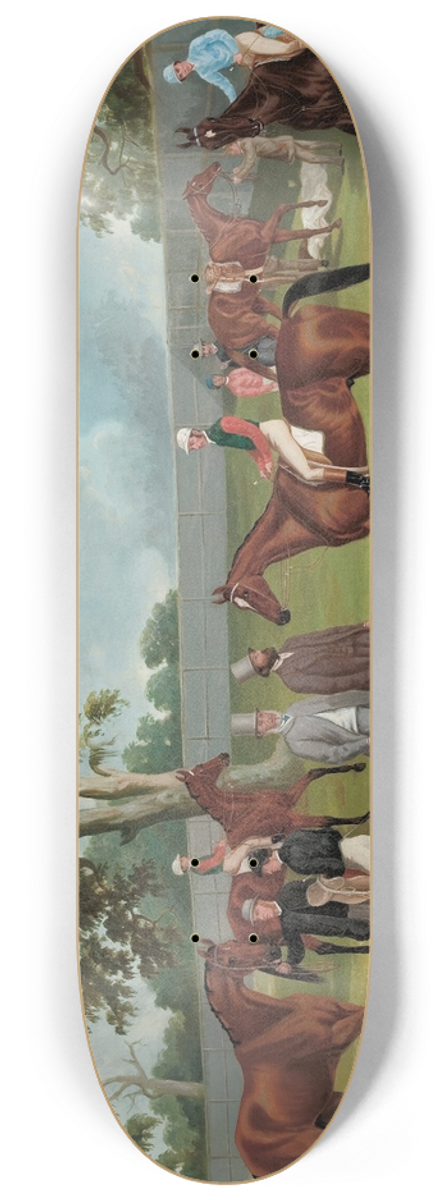 Frederick Woodhouse - Group in the Dowling Forest Racecourse enclosure, Ballarat, 1863 8.25 inch art skate deck