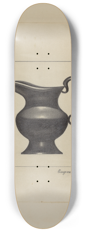 Eugene Barrell - Pewter Pitcher 8.25 inch art skate deck