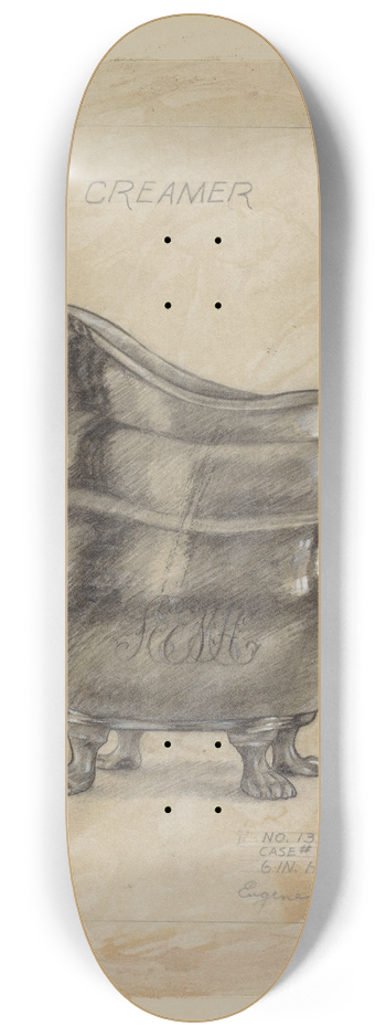 Eugene Barrell - Silver Creamer 8.25 inch art skate deck