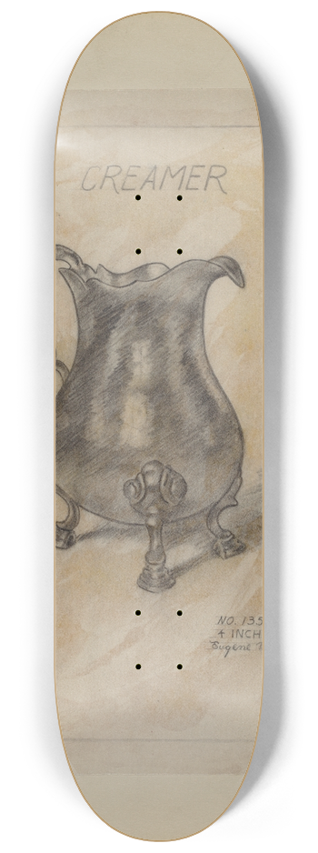 Eugene Barrell - Silver Creamer 8.25 inch art skate deck