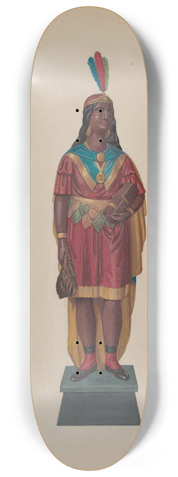 Eugene Croe - Cigar Store Indian 8.25 inch art skate deck