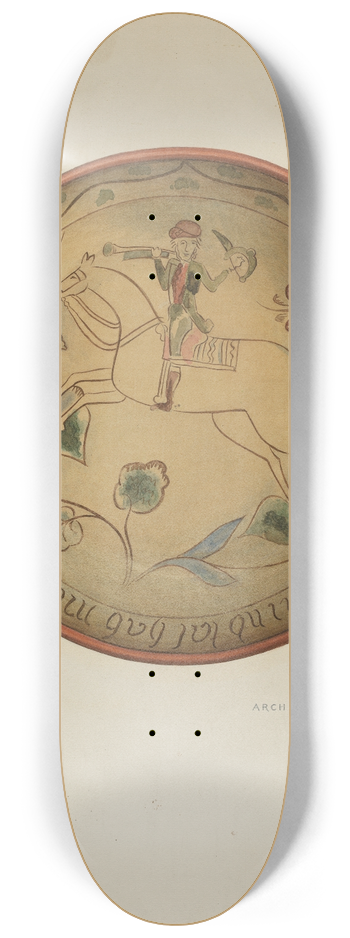 Eugene Shellady - Pa. German Plate 8.25 inch art skate deck