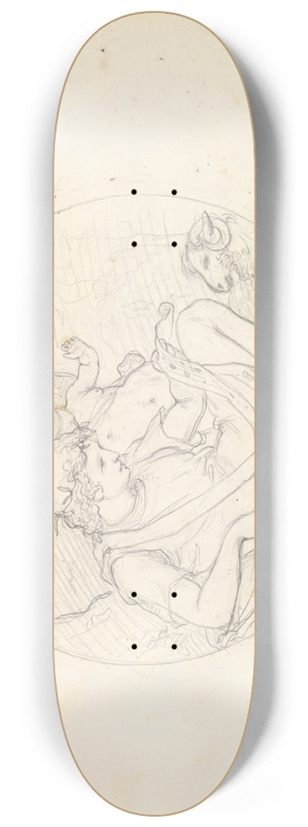 Frederic Leighton - Cupid and a Shepherd 8.25 inch art skate deck