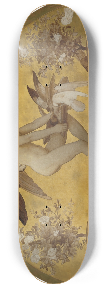 Frederic Leighton - Cupid and Doves 8.25 inch art skate deck