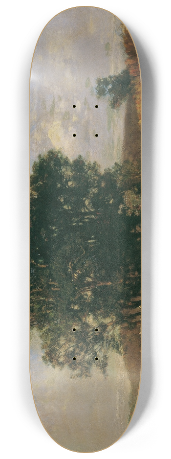 Eugen Jettel - Baumgruppe am Feldweg Landschaft 8.25 inch art skate deck