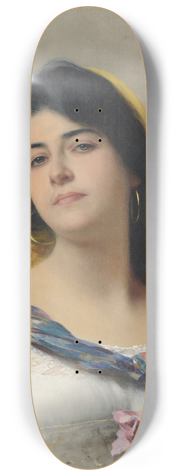 Eugen von Blaas - A young beauty 8.25 inch art skate deck