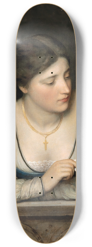 Eugen von Blaas - The Love Letter 8.25 inch art skate deck