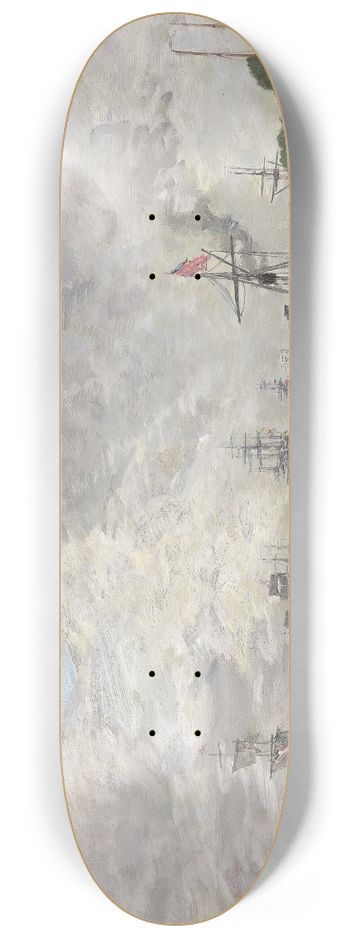 Eugne Boudin - Anvers Bateux sur lEscaut 8.25 inch art skate deck