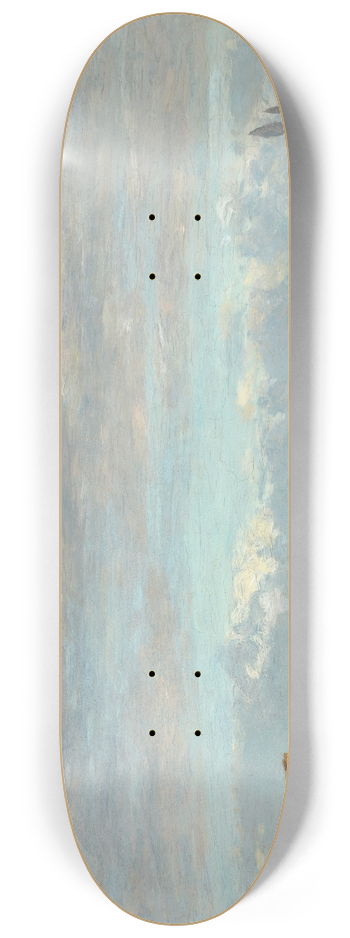 Eugne Boudin - Honfleur. Pcheurs sur la grve 8.25 inch art skate deck