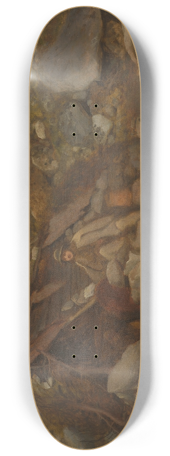 Aleksander Kotsis - Highlander in Front of a Hut 8.25 inch art skate deck