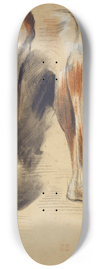 Eugne Delacroix - Studies of a right Leg 8.25 inch art skate deck