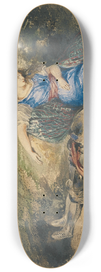Eugne Delacroix - The Death of Lara 8.25 inch art skate deck