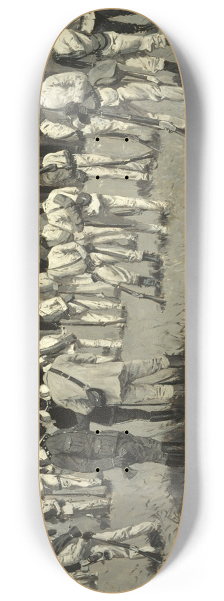 Frederic Remington - Disbanding Gomez Army 8.25 inch art skate deck