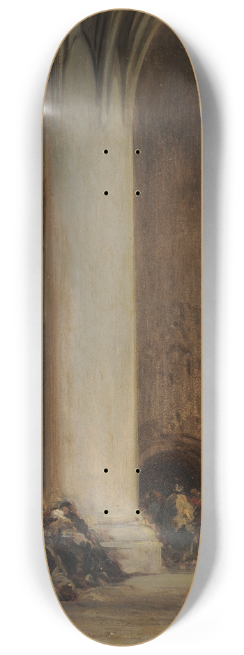 Eugne Isabey - La Communion 8.25 inch art skate deck