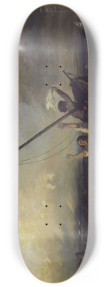 Eugne Isabey - Shipwreck 8.25 inch art skate deck