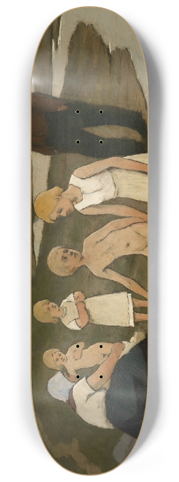 Eugne Laermans - Children Bathing 8.25 inch art skate deck
