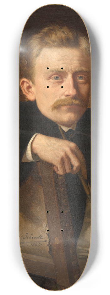 Eugne Siberdt - The Painter Hippolyte Van Soom 8.25 inch art skate deck