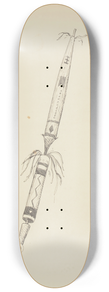 Frederic Remington - Pipe, illustration from The Song of Hiawatha 8.25 inch art skate deck
