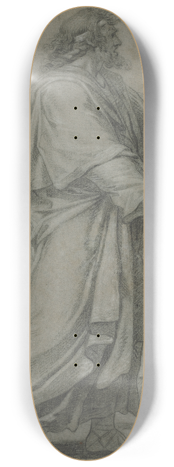 Eustache Le Sueur - Man Destroying Book 8.25 inch art skate deck