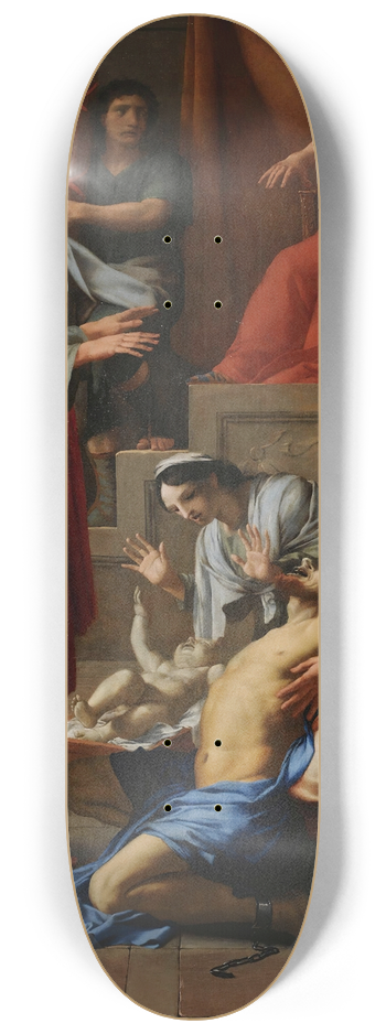 Eustache Le Sueur - Saint Paul Exorcizing A Possessed Man 8.25 inch art skate deck