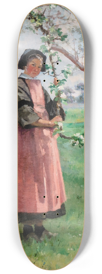 Fanny Fleury - Under the cherry blossoms 8.25 inch art skate deck