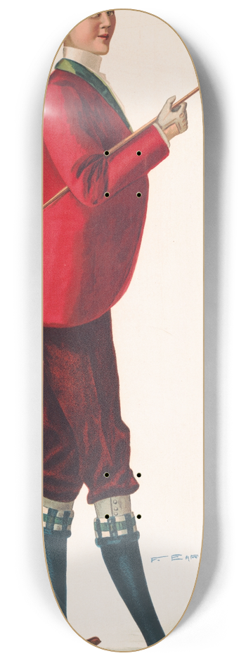 F. Earl Christy - Golf boy #8 8.25 inch art skate deck