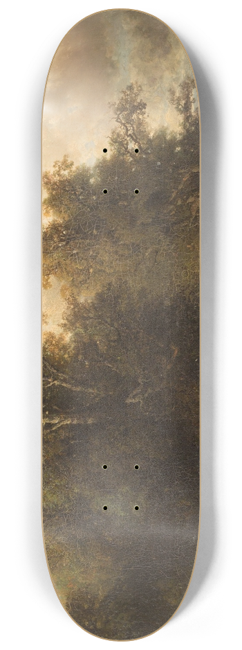 Frederik Hendrik Hendriks - Two peasants resting in vast landscape 8.25 inch art skate deck