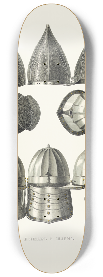 Fedor Grigoryevich Solntsev - Shishak i shlem 8.25 inch art skate deck