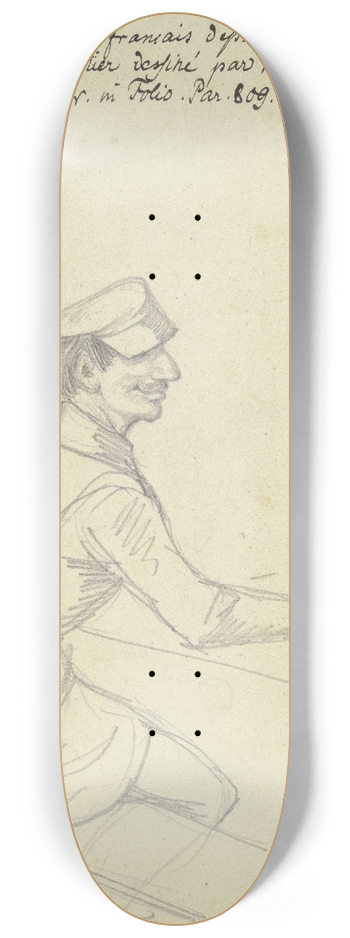 Ferdinand Fellner - A beer drinker 8.25 inch art skate deck