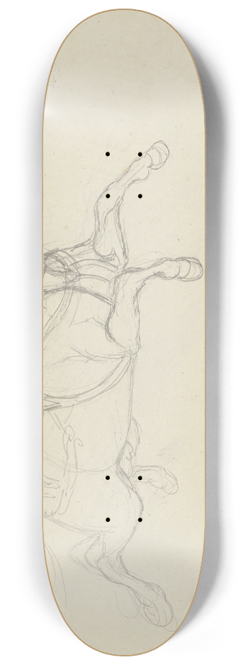 Ferdinand Fellner - Durchgegangenes gesatteltes Pferd 8.25 inch art skate deck