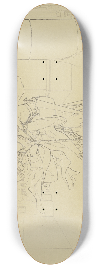Ferdinand Fellner - Eginhard and Emma 8.25 inch art skate deck