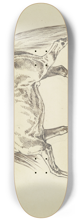 Ferdinand Fellner - Pferd im Schritt nach links 8.25 inch art skate deck