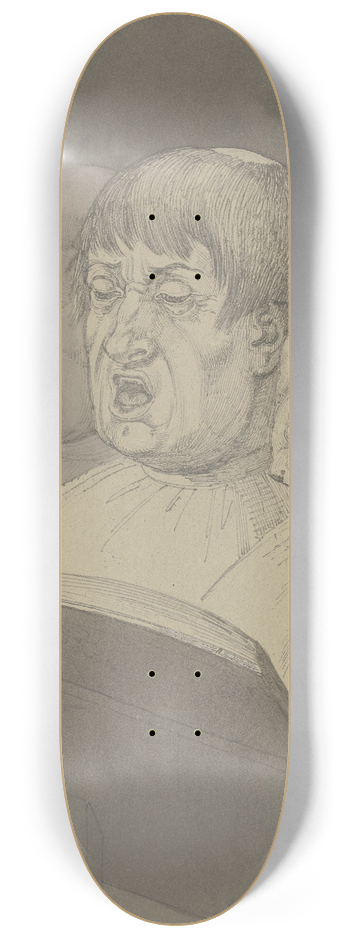 Ferdinand Fellner - Three singing monks 8.25 inch art skate deck