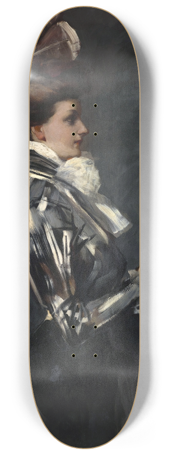 Ferdinand Freiherr von Reznicek - Damenbildnis 8.25 inch art skate deck