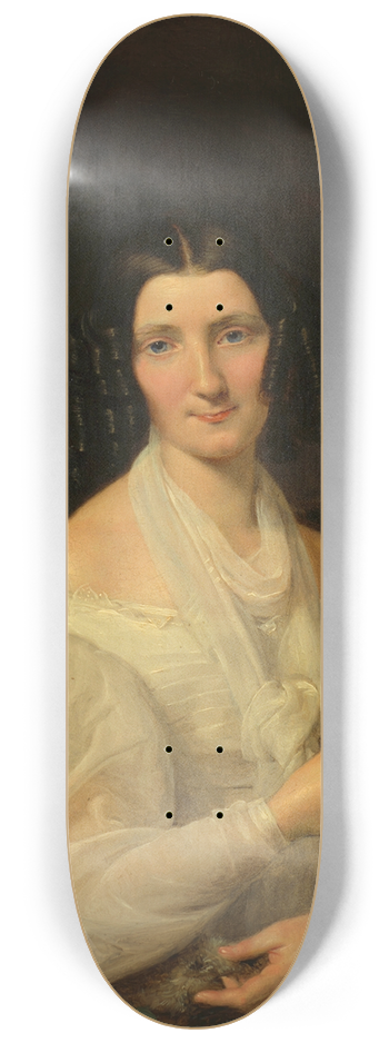 Ferdinand Georg Waldmller - Barbara von Schickh, als Braut von Wolfgang Ritter von Manner 8.25 inch art skate deck