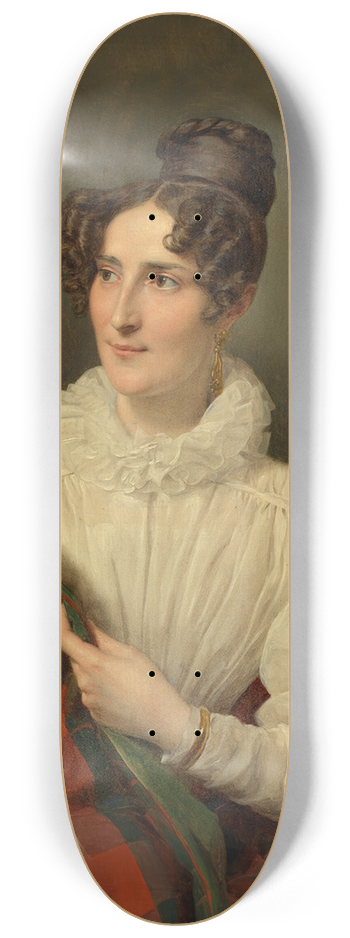 Ferdinand Georg Waldmller - Dame in weiem Kleid 8.25 inch art skate deck