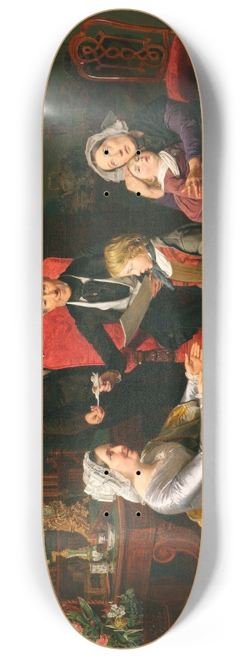 Ferdinand Georg Waldmller - The Adoption 8.25 inch art skate deck