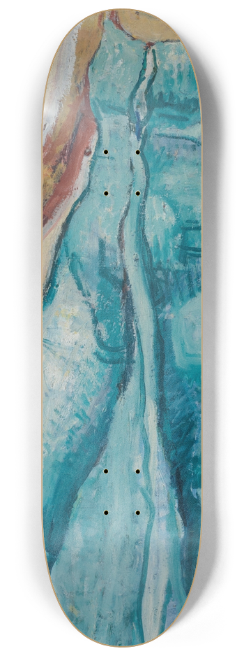 Ferdinand Hodler - Single Figure Study For gaze Into Infinity 8.25 inch art skate deck