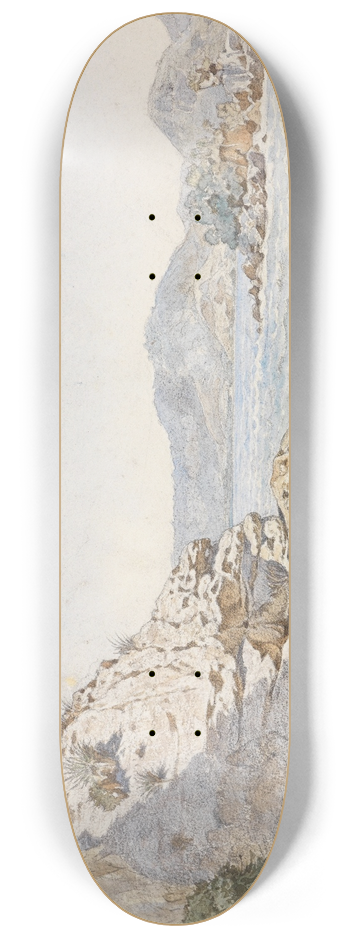 Ferdinand Keller - Meeresbucht bei Rio de Janeiro 8.25 inch art skate deck