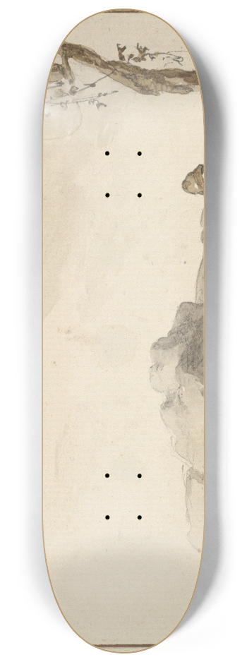 Ferdinand Kobell - Shepherds at rest 8.25 inch art skate deck