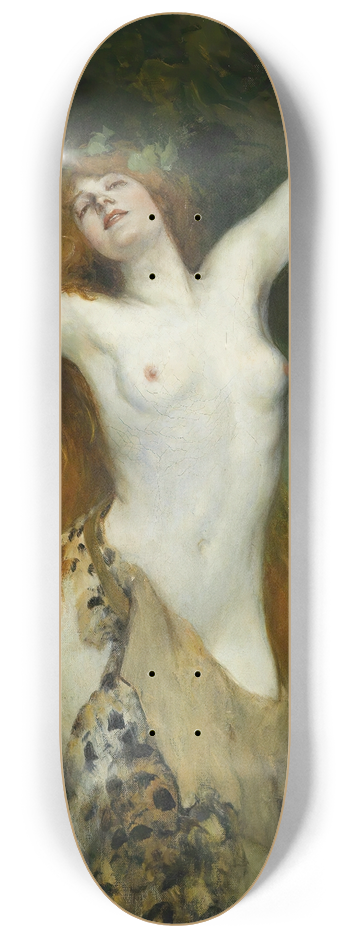 Ferdinand Leeke - Bacchantin 8.25 inch art skate deck