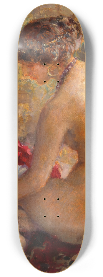 Ferdinand Max Bredt - Red Silk 8.25 inch art skate deck