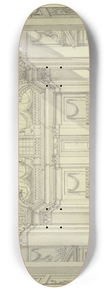 Ferdinando Galli Bibiena - Rococo room 8.25 inch art skate deck