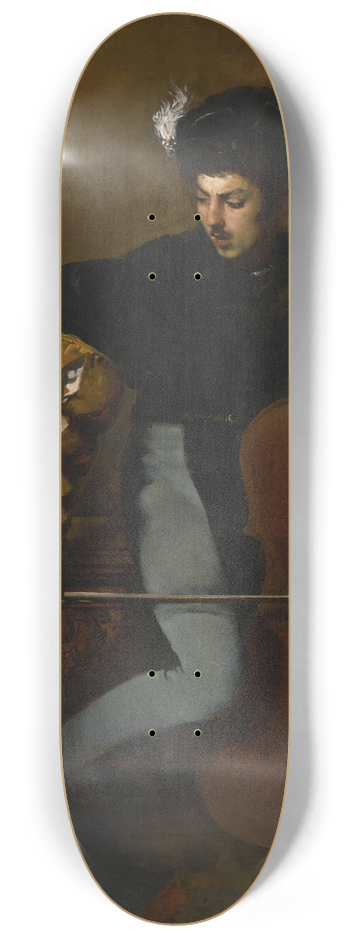 Ferdinand Roybet - The Cellist 8.25 inch art skate deck