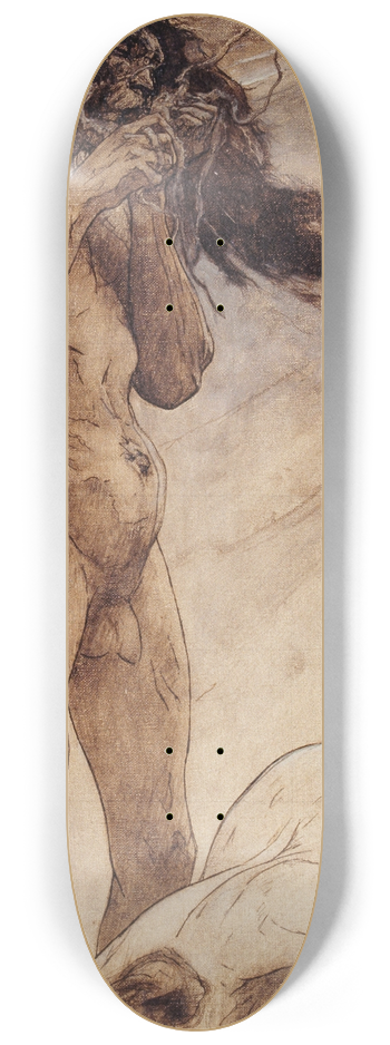 Fernand Cormon - Les mangeurs de crabe 8.25 inch art skate deck