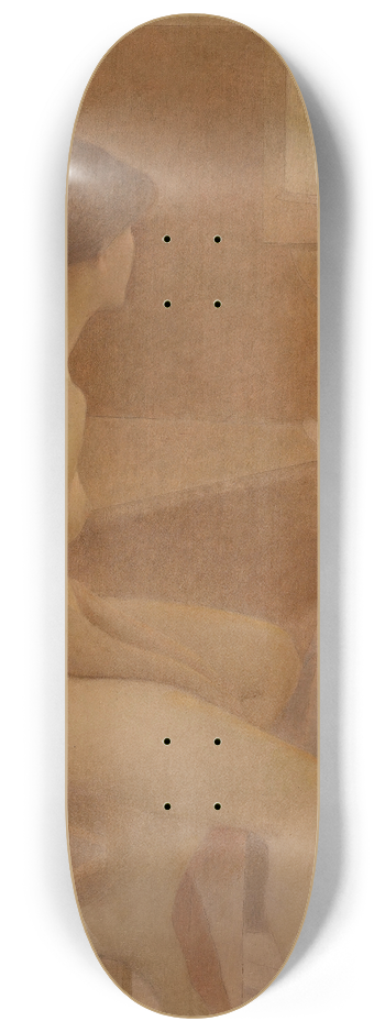 Fernand Pelez - Danseuse dans sa loge, assise profil droit 8.25 inch art skate deck