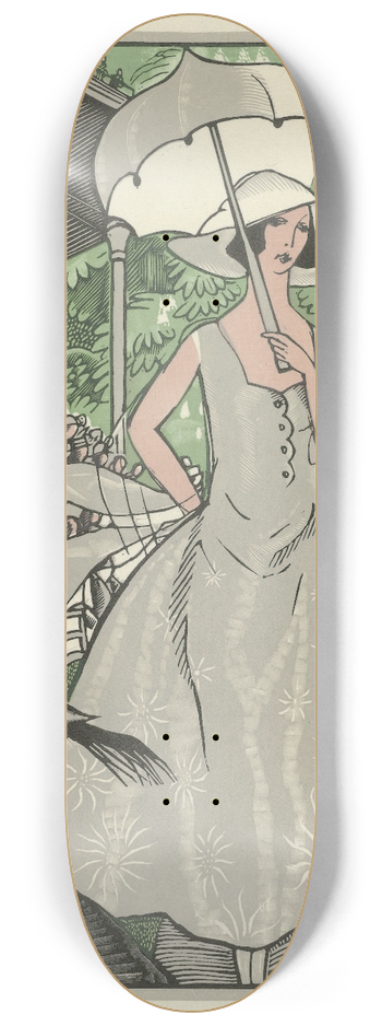 Fernand Simon - Aux Courses 8.25 inch art skate deck