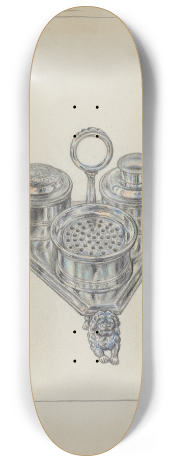 Fletcher Hanks - Silver Holder 8.25 inch art skate deck